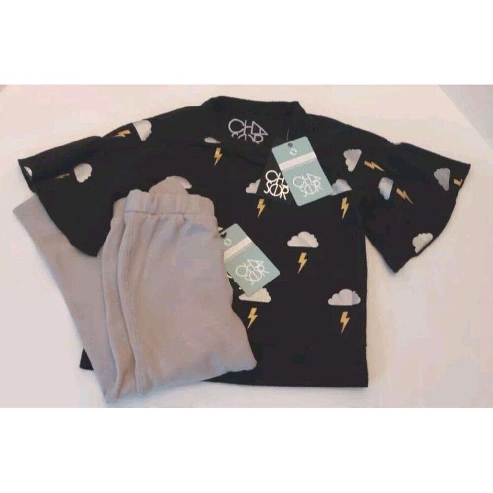 Chaser 2 Pc Lot NWT Elastic Waist Soft Leggings Flutter Sleeves Sweatshirt Sz 6